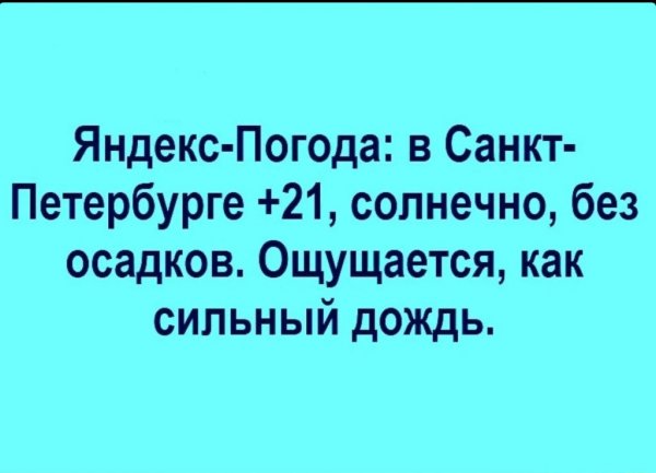 Шутки про погоду в Питере
