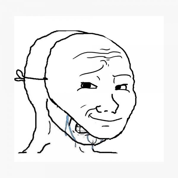Зуммер Wojak Cry маска