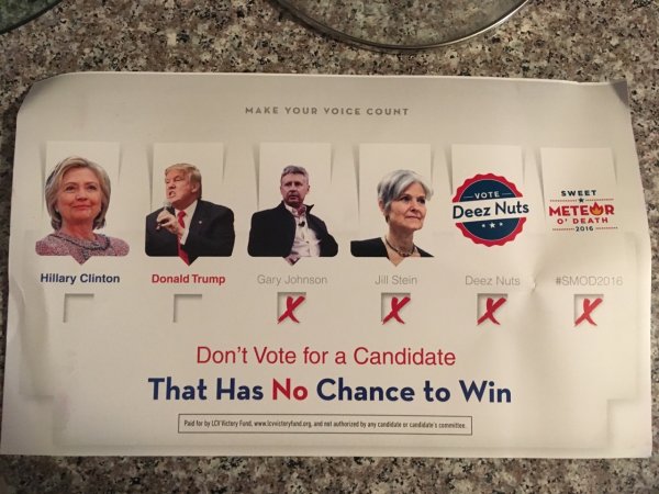 Hillary Clinton Donald Trump Deez Nuts