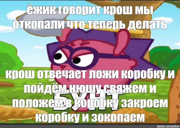 Мемы с Ёжиком из смешариков