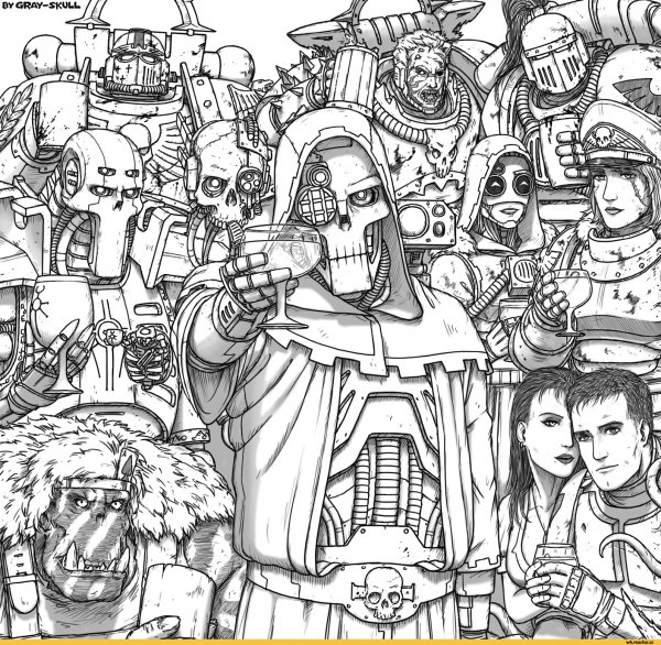 Warhammer 40000 Art Grayskull