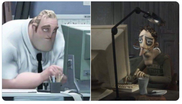 Чарли Джонс Коралина за компьютером