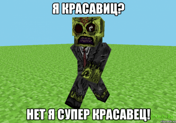 Скин майнкрафт Мем