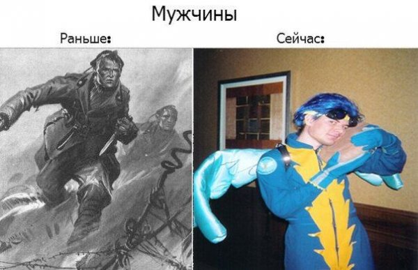 Парни раньше и сейчас