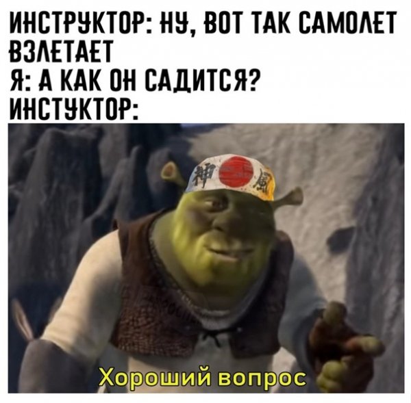 Хороший вопрос Шрек Мем