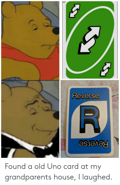 Карточка uno Мем