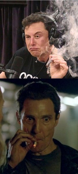 Курящий Мэттью Макконахи