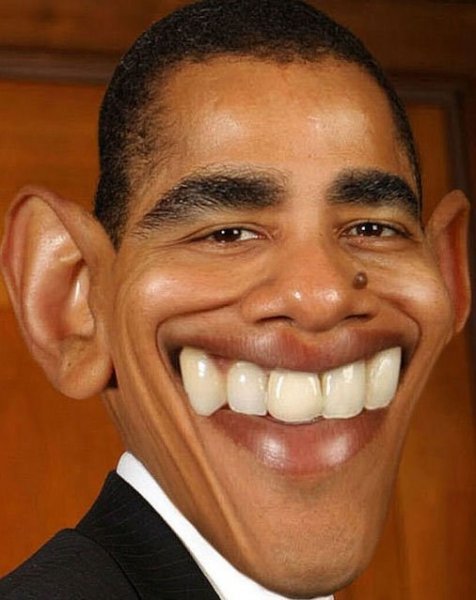 Обама зубы