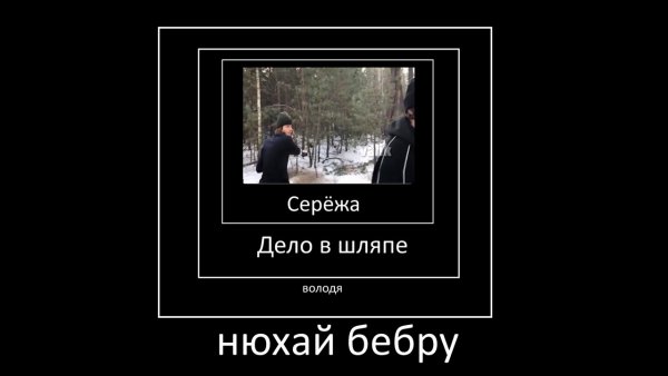 Серёжа дело в шляпе нюхай Бебру