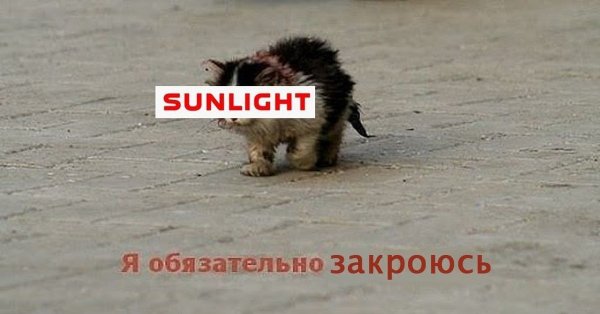 Sunlight закрывается мемы