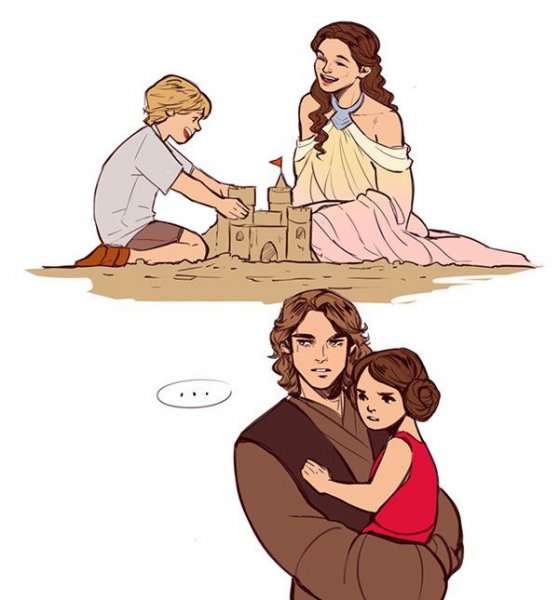 Энакин и Падме на пикнике