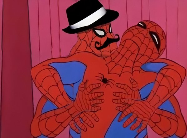 Мем со Спайдерменом