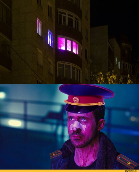 Райан Гослинг Бегущий по лезвию фиолетовый