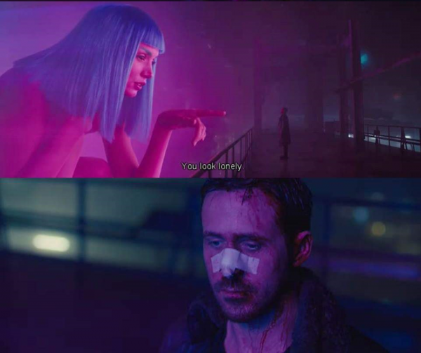 Гослинг Бегущий по лезвию и голограмма