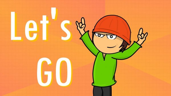 Надпись Lets go