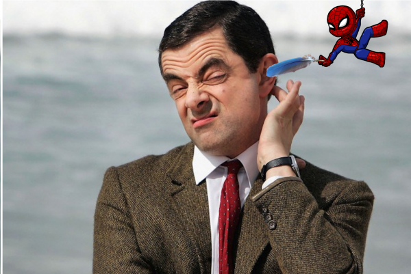 Мистер Бин кривляется