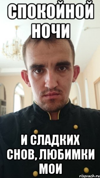 Спокойной ночи сладкий Мем