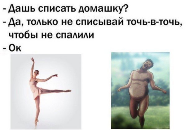 Только не списывай точь в точь