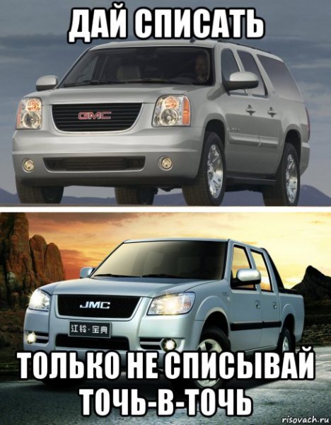Не списывай точь в точь Мем