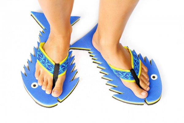 Мужские сланцы в форме рыбы