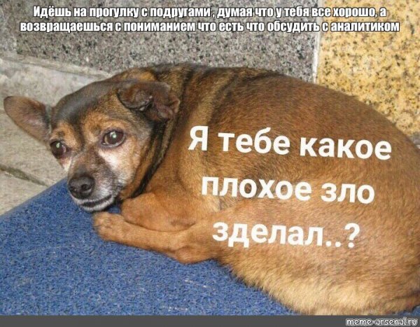 Я тебе какое плохое зло сделал
