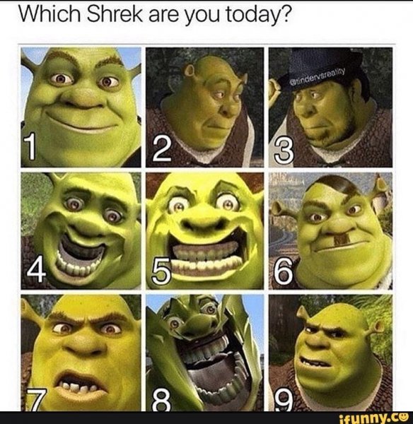 Шрек сложно
