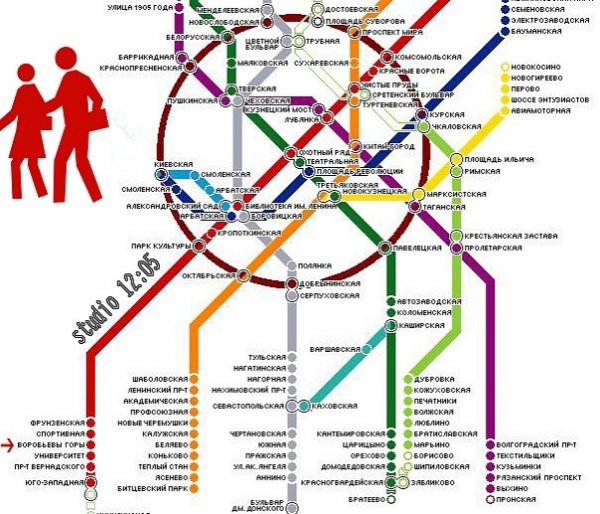 Парк культуры метро схема