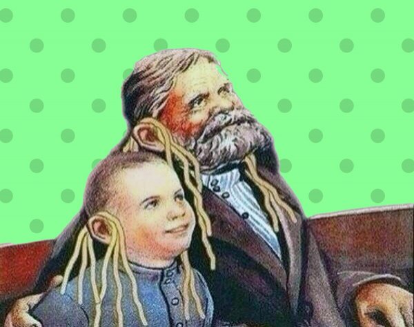 Картина лапша на ушах
