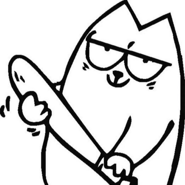 Стикеры для срисовки черно белые