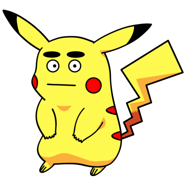 Покемон Пикачу для срисовки