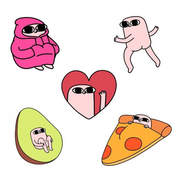 Наклейки для срисовки