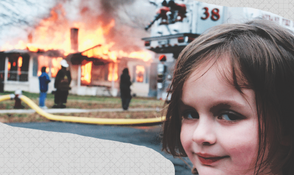 Мемы про девочку и горящий дом (50 фото)
