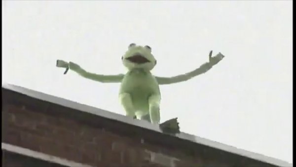 Кермит прыгает