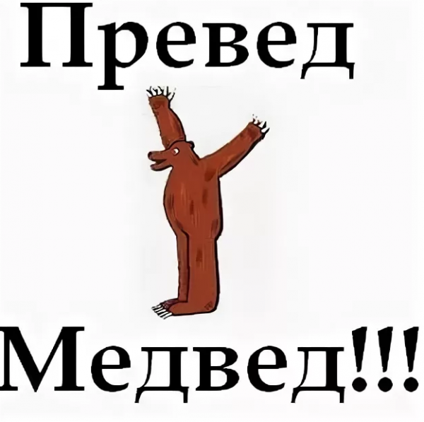 Превед медвед картина