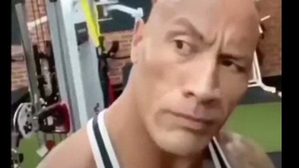 Дуэйн скала Джонсон бровь