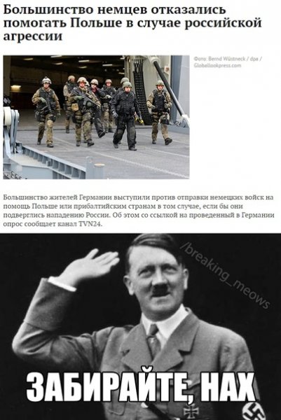 Мемы про Гитлера и Польшу
