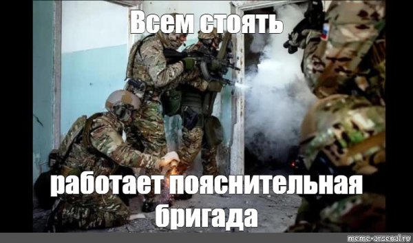Вызываю пояснительную бригаду Мем
