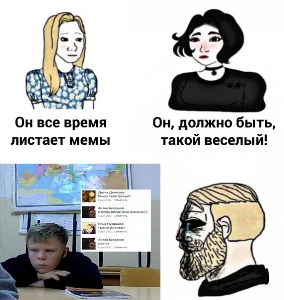 Мемы про депрессию