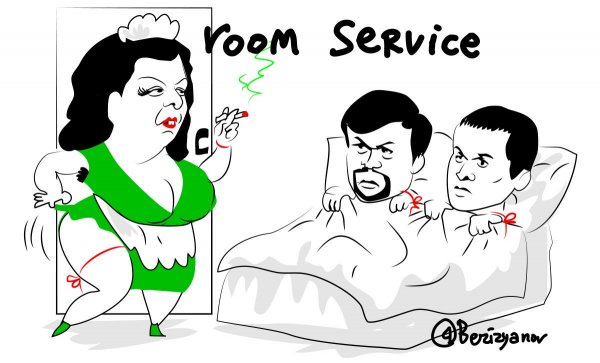 Петров и Баширов карикатура