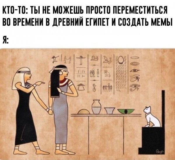 Женщина кричит на кота Египет