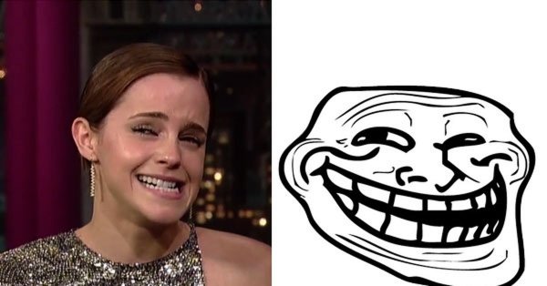 Мем улыбается