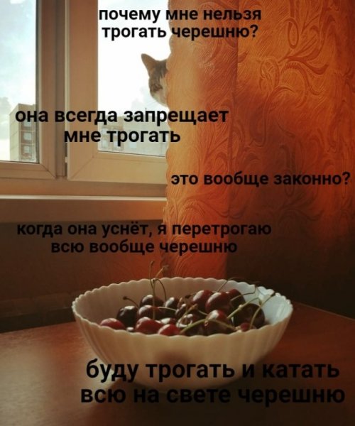 Перетрогаю все на свете черешню