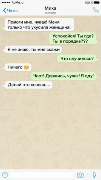 Смешные переписки парня и девушки