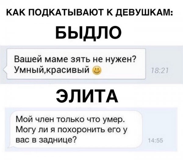 Прикольные фразы для подкатов