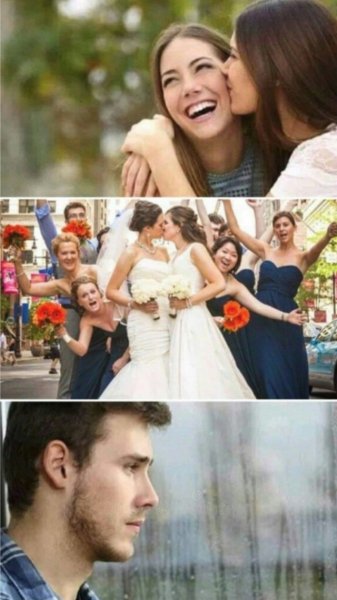 Мемы с парнем и двумя девушками