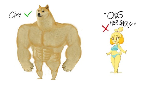 Доги накаченный и маленький