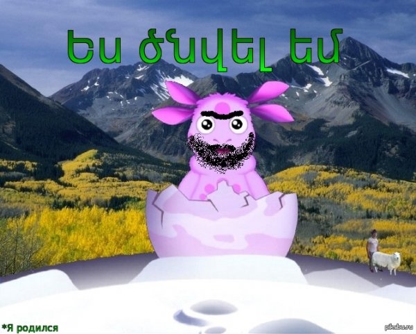 Лунтик я родился я побрился
