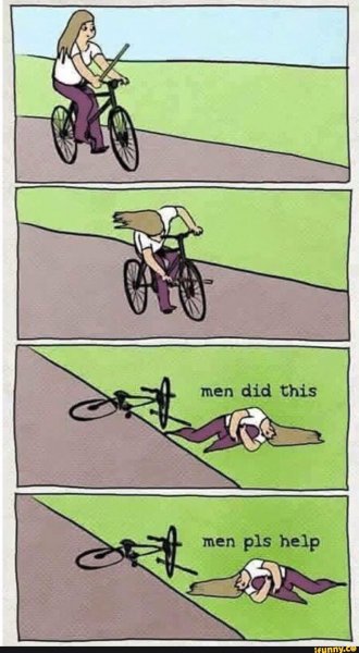 Мем велосипед палки в колеса