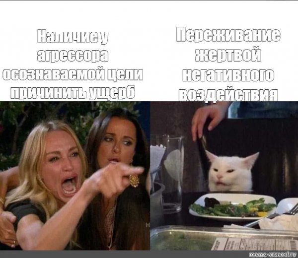 Кот из мема за столом