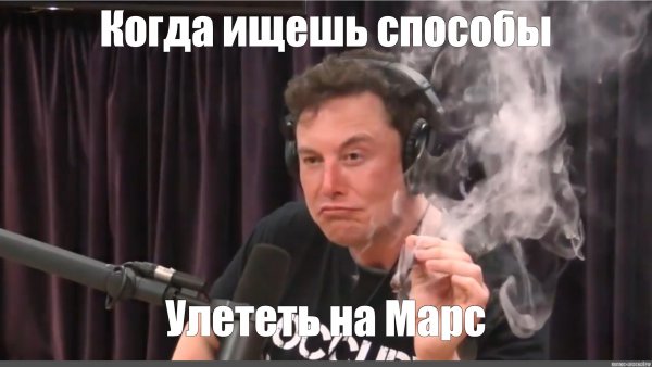Elon Musk курит